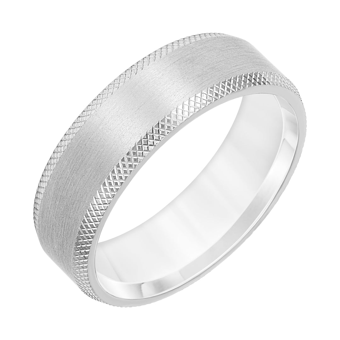 11-9205W7-G.00 - Goldman - 7MM Band with Brushed Finish and Beveled Edge