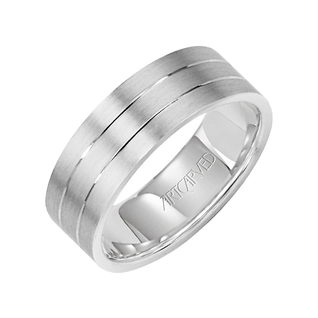 11-WV7357-G - ARTCARVED - Comfort Fit, engraved wedding band