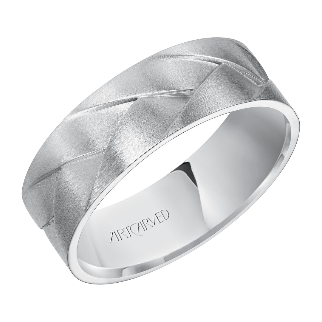 11-WV7458-G - ARTCARVED - Woven wedding band with Brush Finish