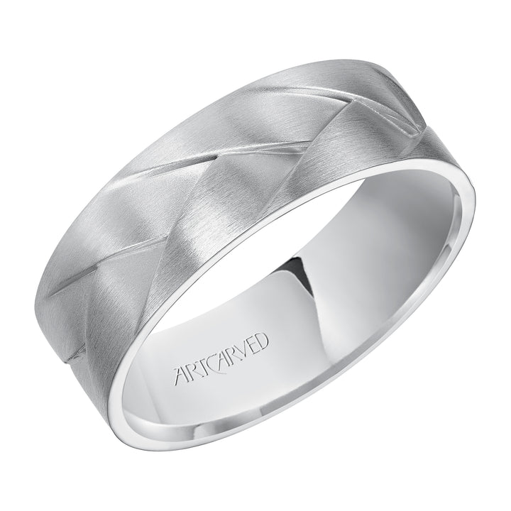 11-WV7458-G - ARTCARVED - Woven wedding band with Brush Finish