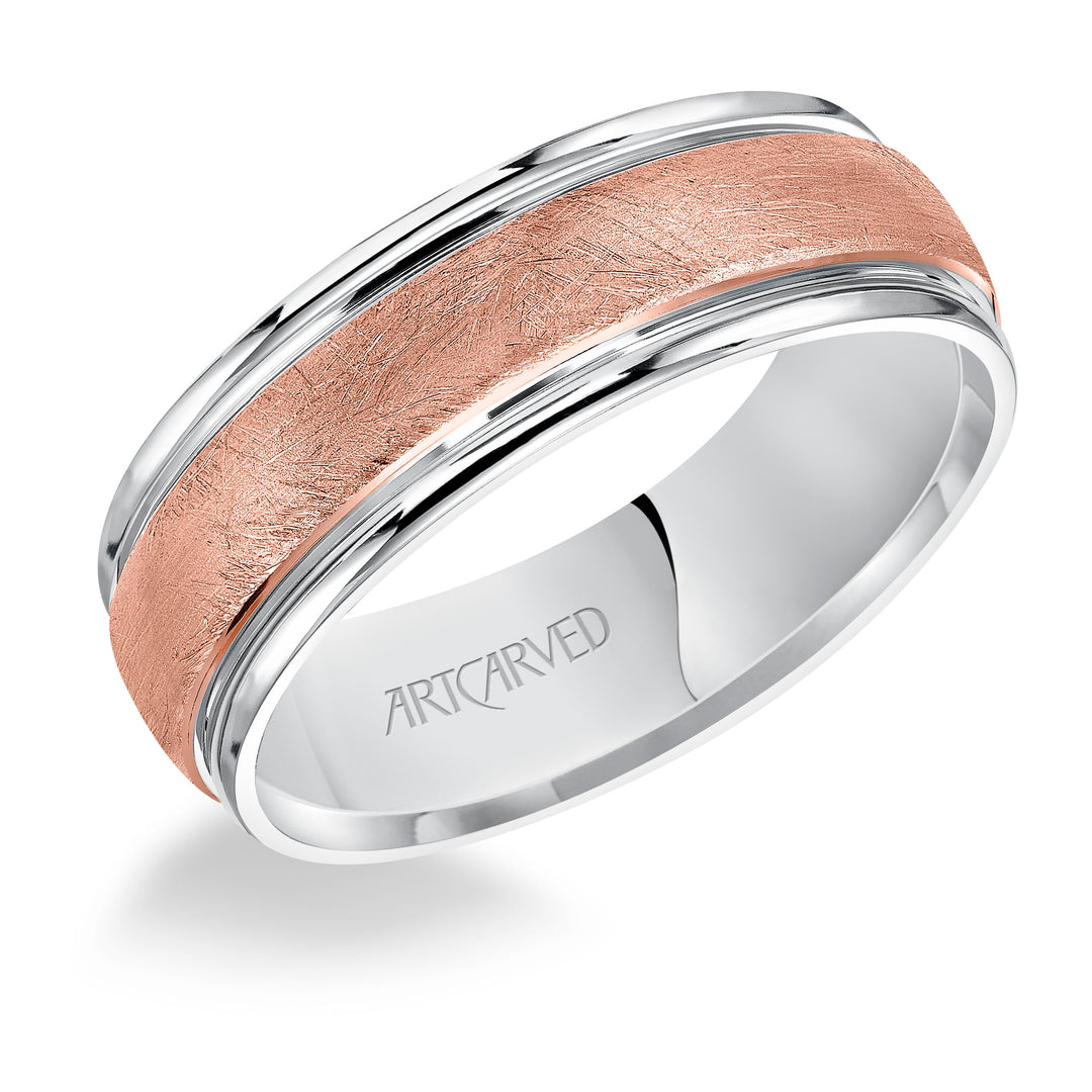 11-WV7470WR-G.00 - Goldman - Domed Crystalline finished flat edges Comfort Fit wedding band
