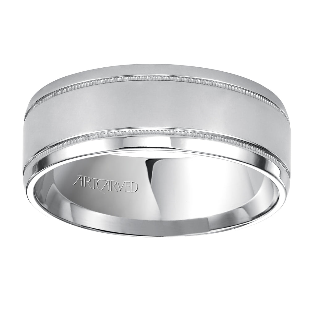 11-WV5612W-G.00 - Goldman - Comfort Fit, classic wedding band with milgrain, bright finish and rolled edges