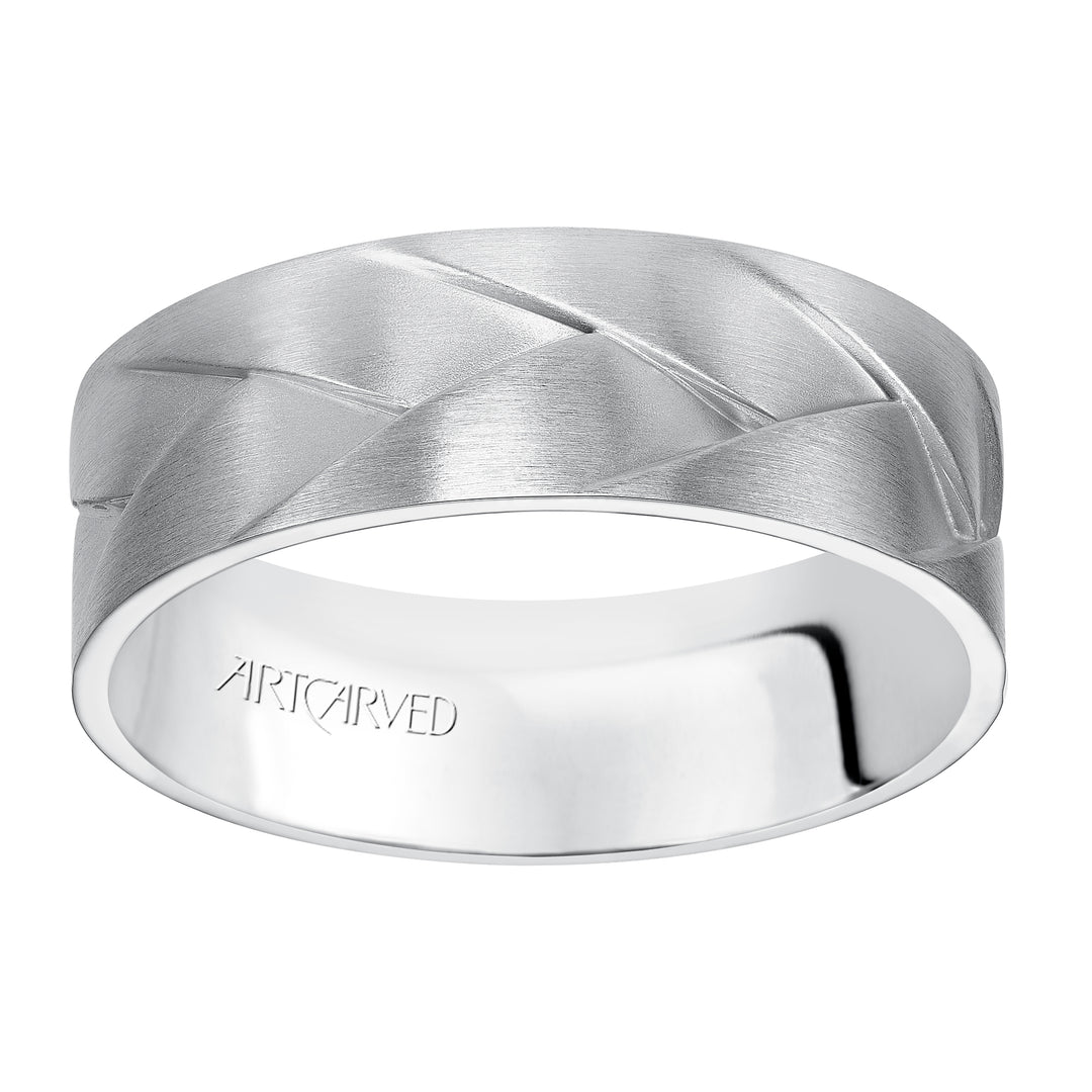 11-WV7458-G - ARTCARVED - Woven wedding band with Brush Finish