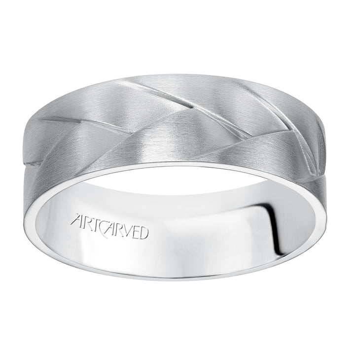11-WV7458-G - ARTCARVED - Woven wedding band with Brush Finish