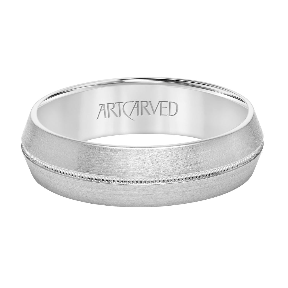 6MM Domed Knife Edge Band with Center Milgrain
