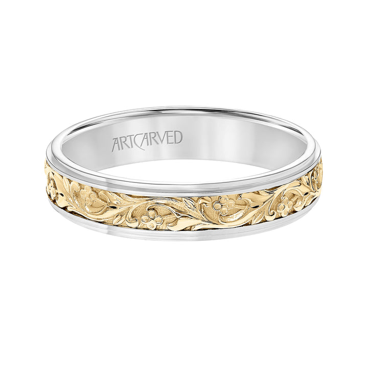 11-WV9081WY5-G.00 - ARTCARVED - 5MM Lyric Collection Mens Wedding Band with Bevel Edge