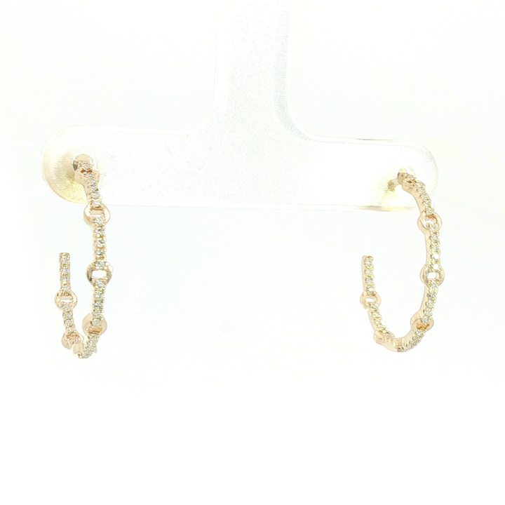 DIAMOND HOOP EARRING
