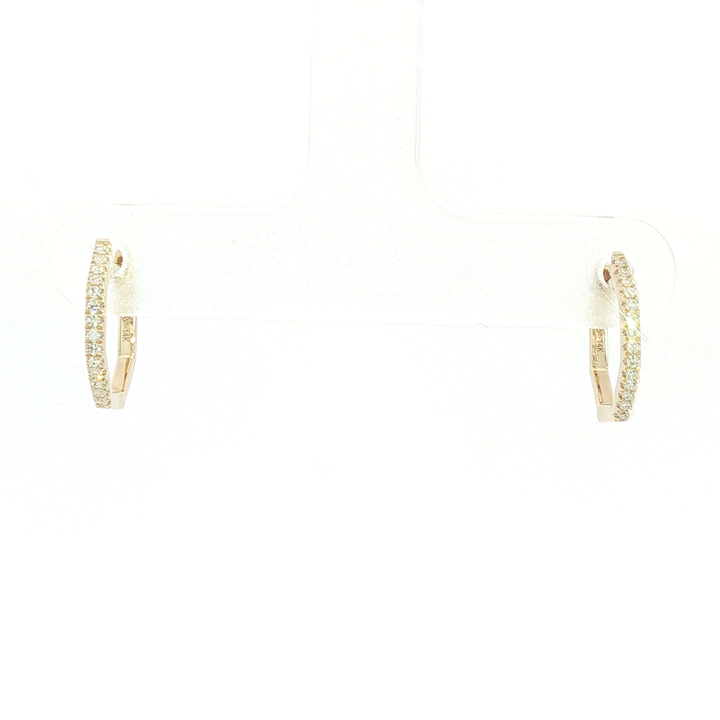 DIAMOND HOOP EARRING