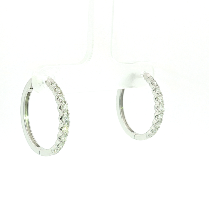 DIAMOND HOOP EARRING
