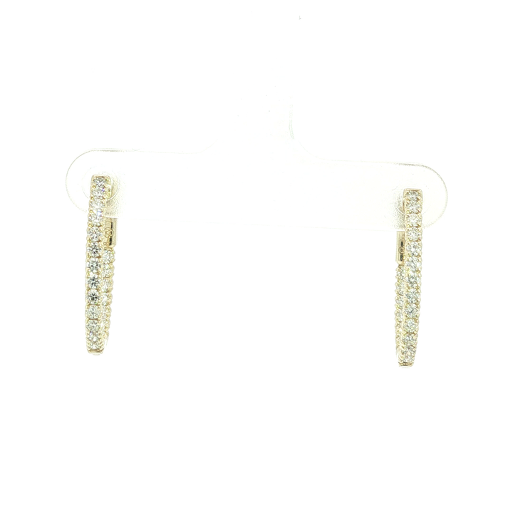 DIAMOND HOOP EARRING