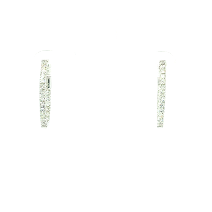 DIAMOND HOOP EARRING