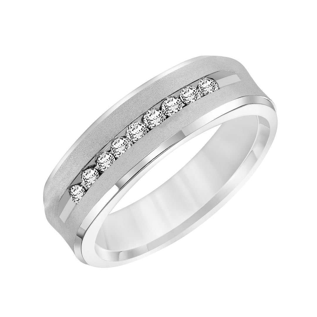 21-14881W-G.03 - Goldman - Flat Round Edge Diamond Wedding Band
