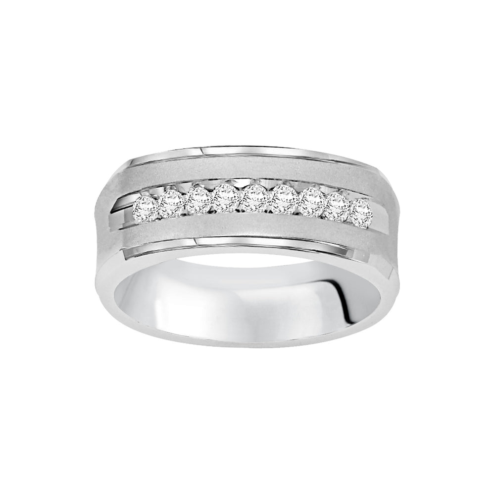 21-14881W-G.03 - Goldman - Flat Round Edge Diamond Wedding Band