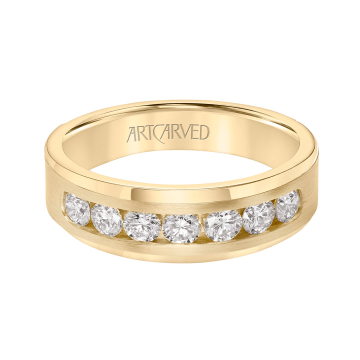 21-V8968-G - ARTCARVED - 1.0ct tw channel set diamond ring