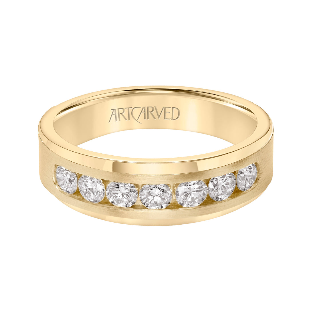 21-V8968-G - ARTCARVED - 1.0ct tw channel set diamond ring