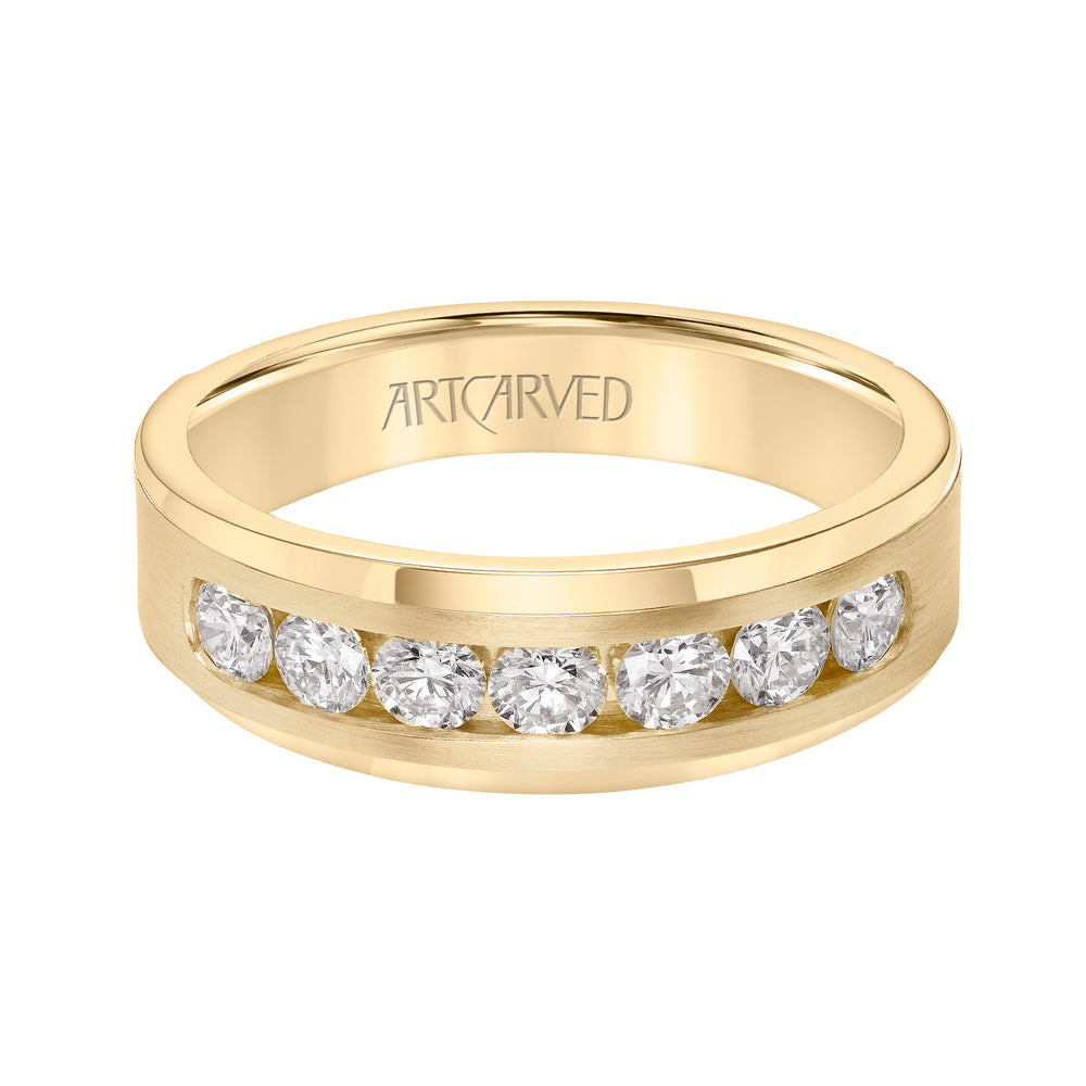 21-V8968-G - ARTCARVED - 1.0ct tw channel set diamond ring