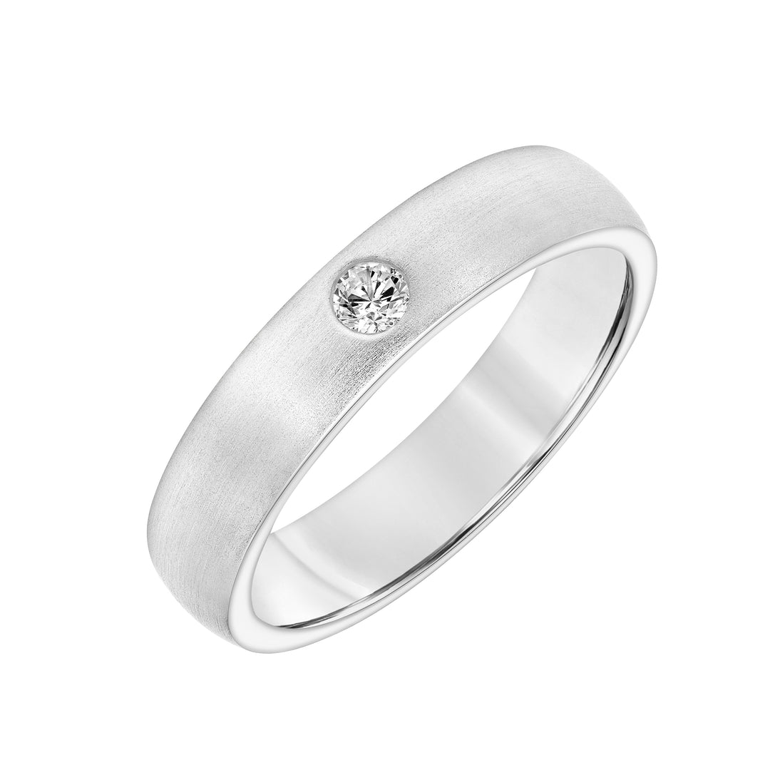 5MM Engraved Diamond Ring