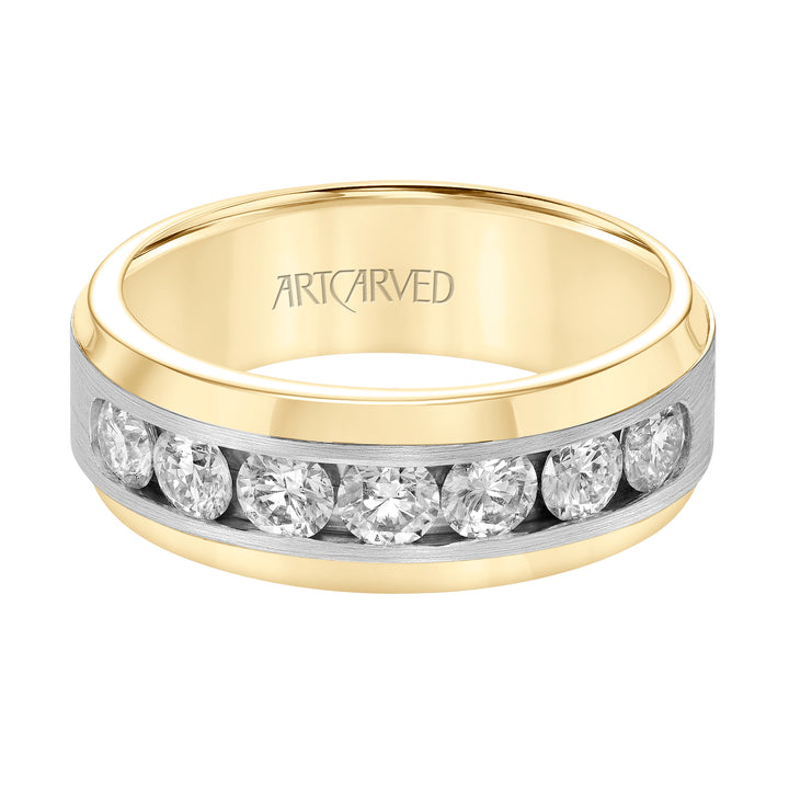 22-V8961-G - ARTCARVED - 1.5ct tw channel set diamond ring