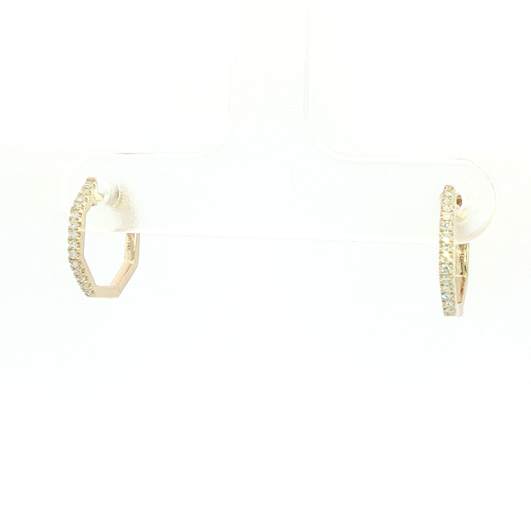 DIAMOND HOOP EARRING