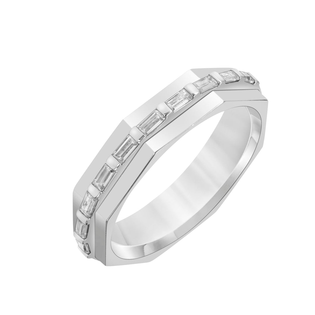 24-9426W-G.00 - Goldman - 4.5mm Faceted Baguette Diamond Band