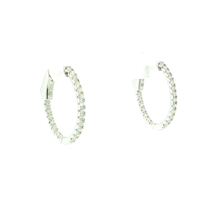 DIAMOND HOOP EARRING