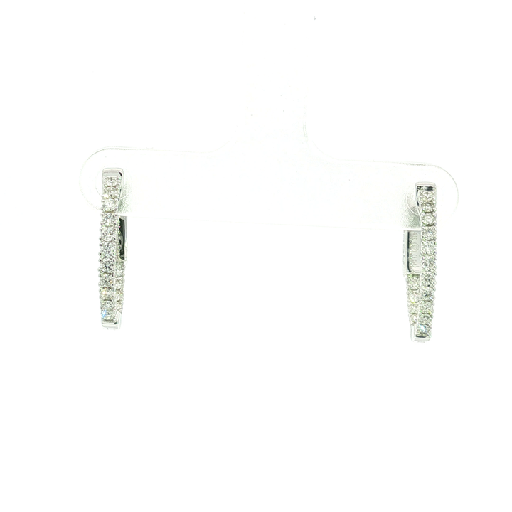 DIAMOND HOOP EARRING