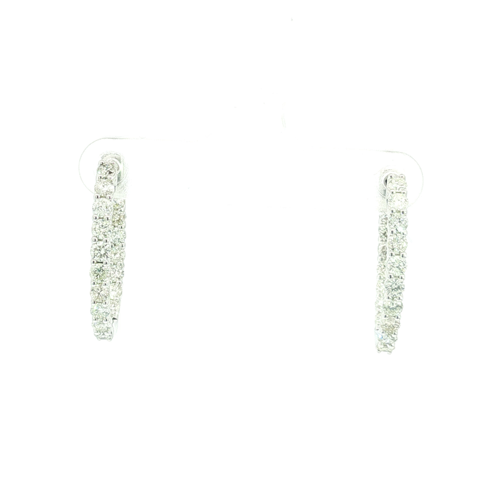 DIAMOND HOOP EARRING