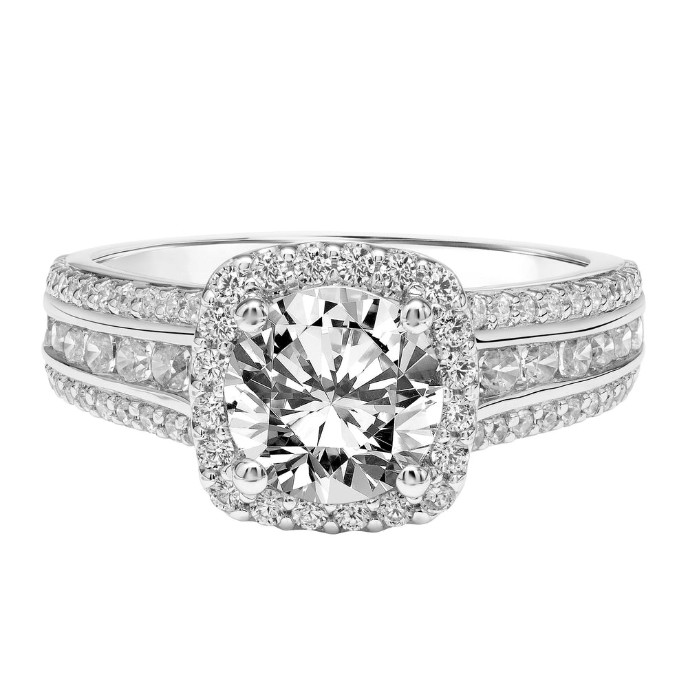 Diamond Engagement Ring.  Center Stone is not included.