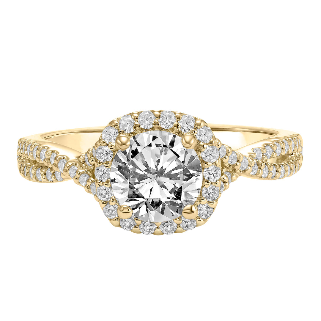 Contemporary Complete Love Engagement Ring