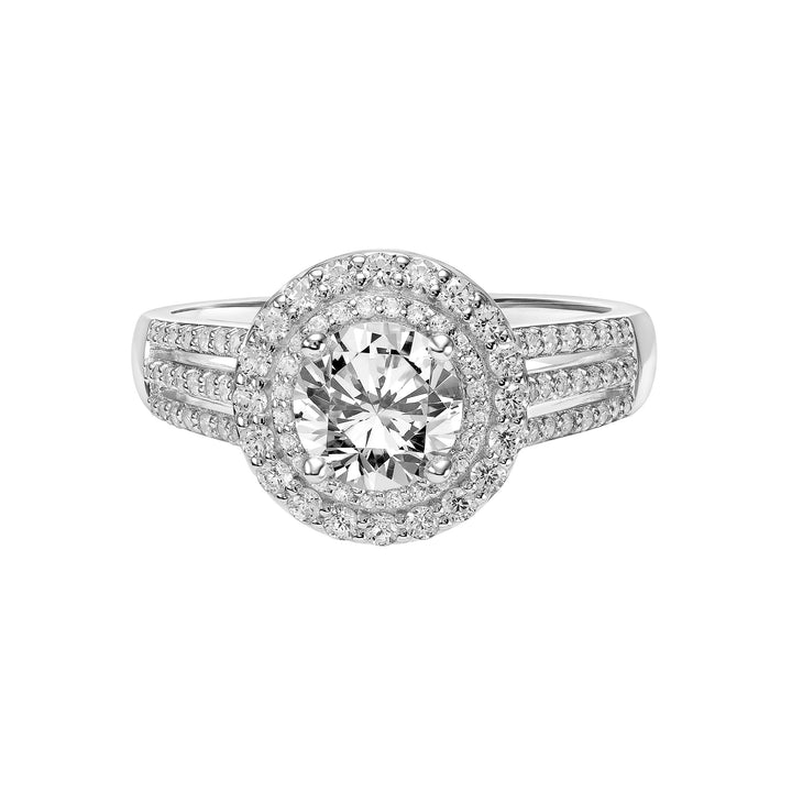 Classic Complete Love Halo Engagement Ring