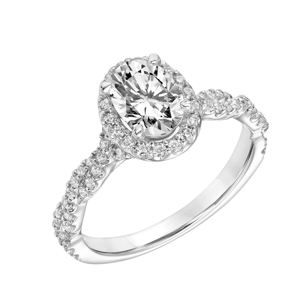 31-12001EVW-E.00 - Goldman - Contemporary Twist Halo Engagement Ring