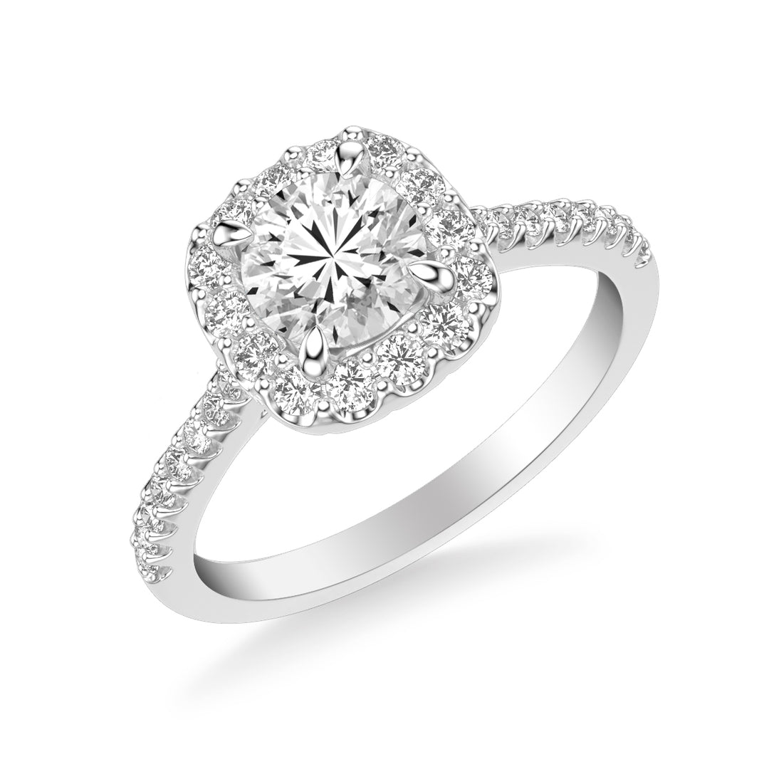 Classic Halo Engagement Ring