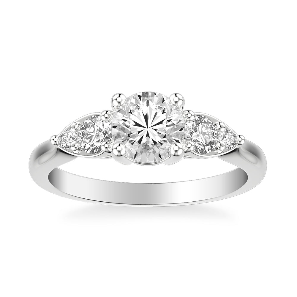 Contemporary 3-Stone Engagement Ring