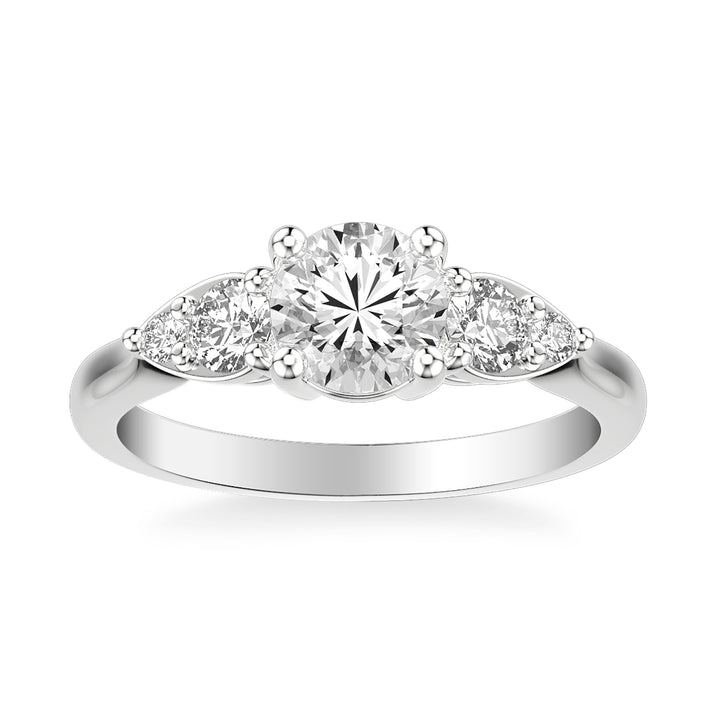 Contemporary 3-Stone Engagement Ring