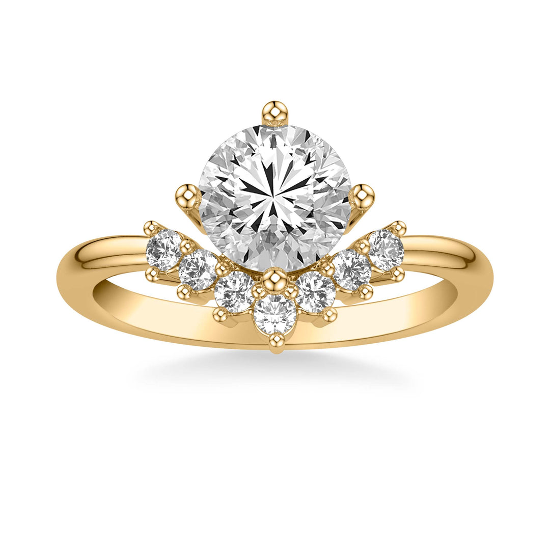 Contemporary Diamond Engagement Ring