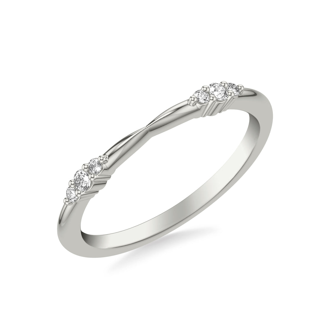 31-12152W-L.00 - Goldman - Contemporary Wedding Band with Diamond Cluster Accents