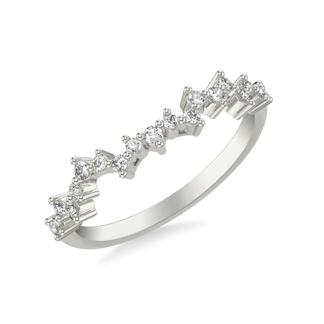 31-12159W-L.00 - Goldman - Contemporary Wedding Band with Scattered Diamond Accents