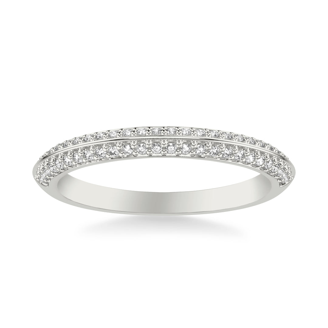 Contemporary Two-Row Diamond Band