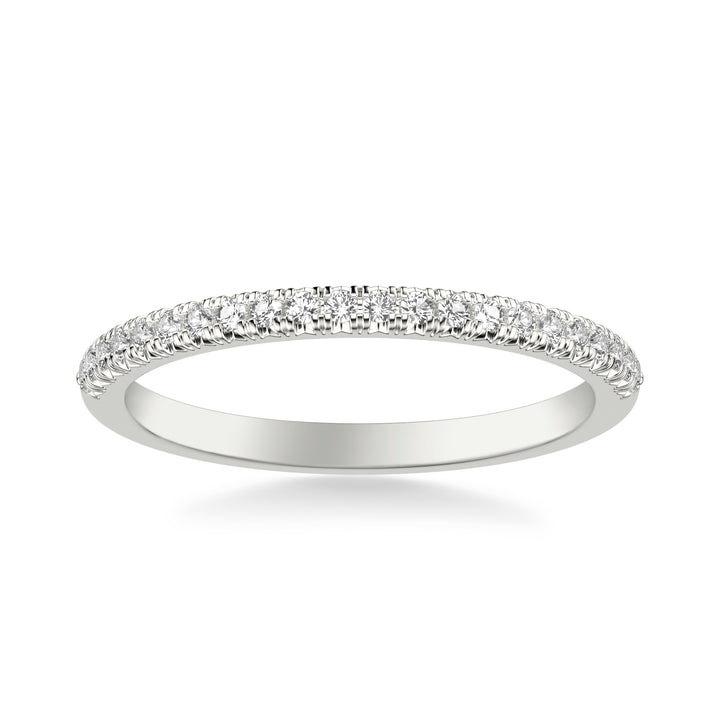 Classic Wedding Band with Round Diamonds