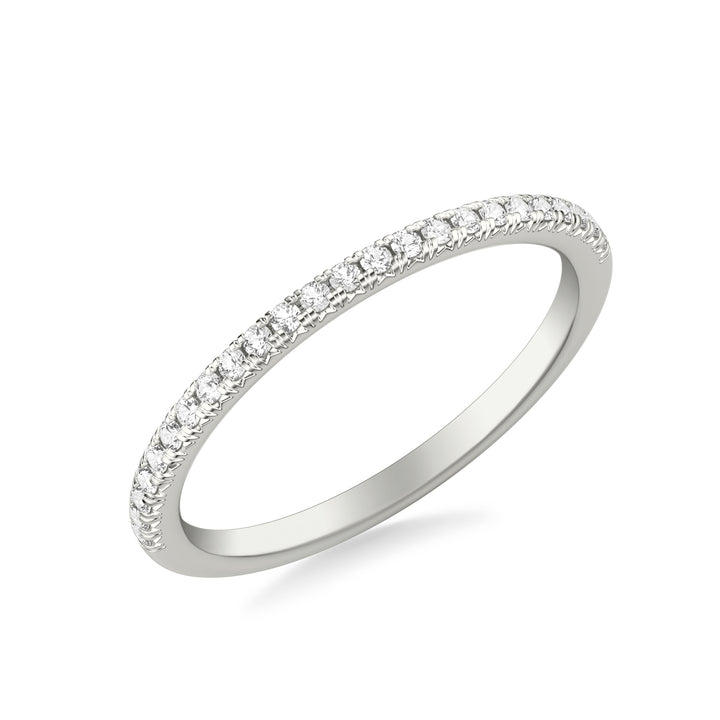 Classic Wedding Band with Round Diamonds