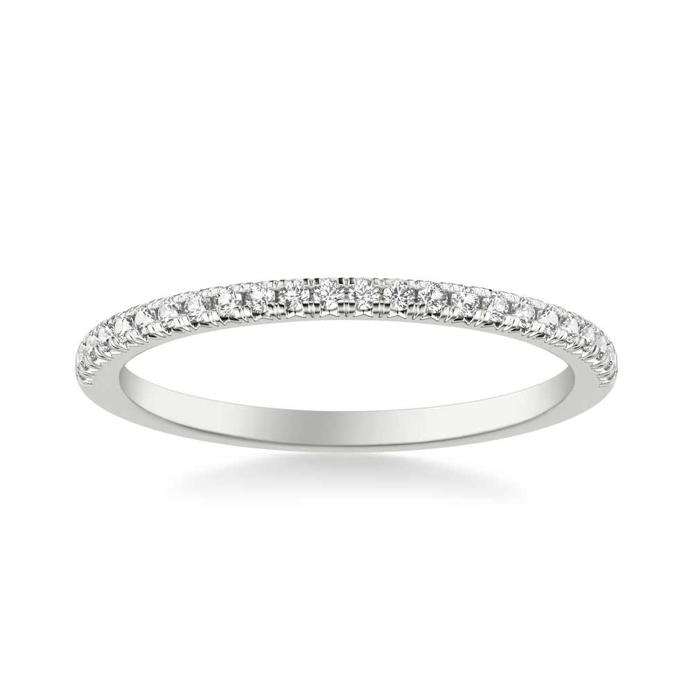 Classic Wedding Band with Round Diamonds