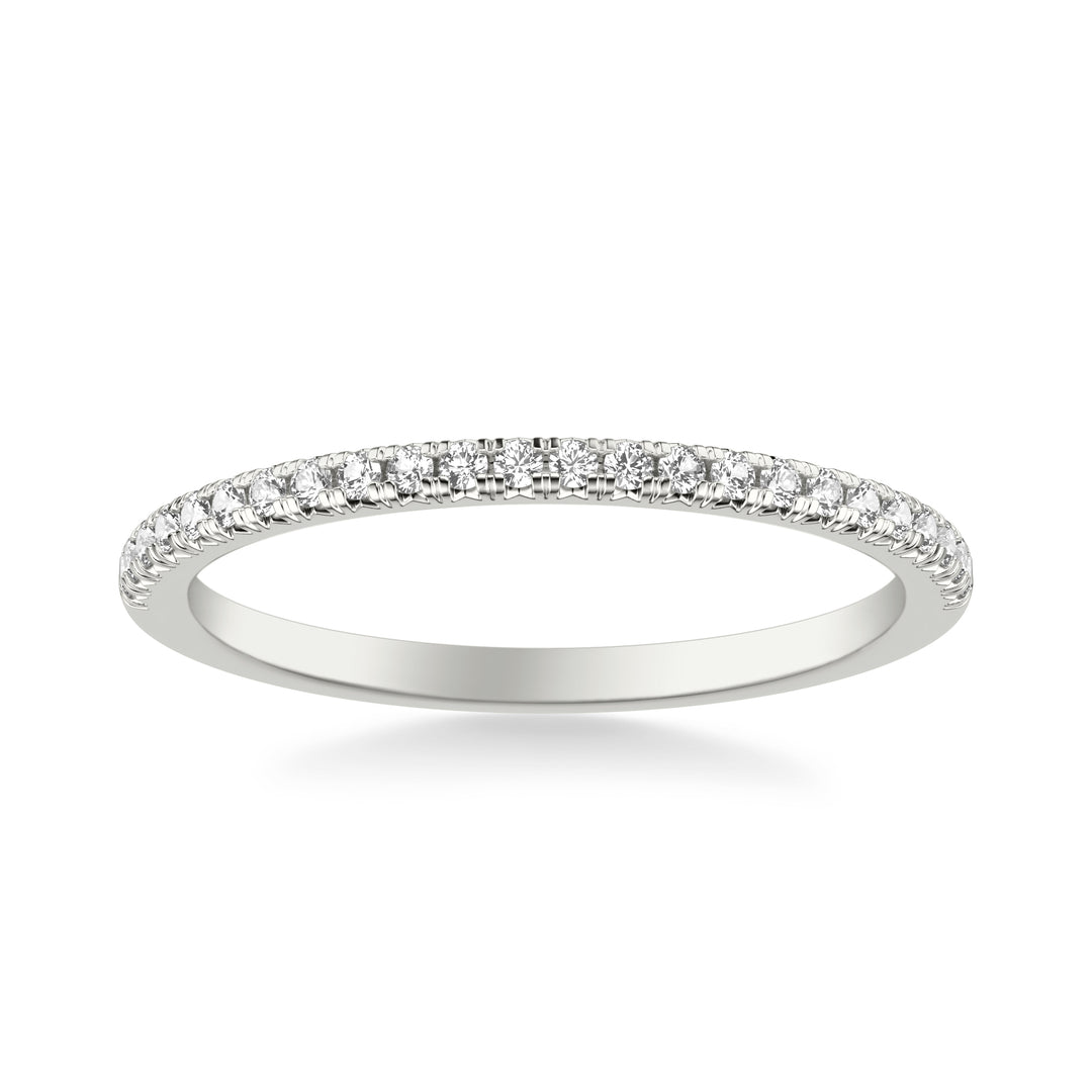 Classic Wedding Band with Round Diamonds