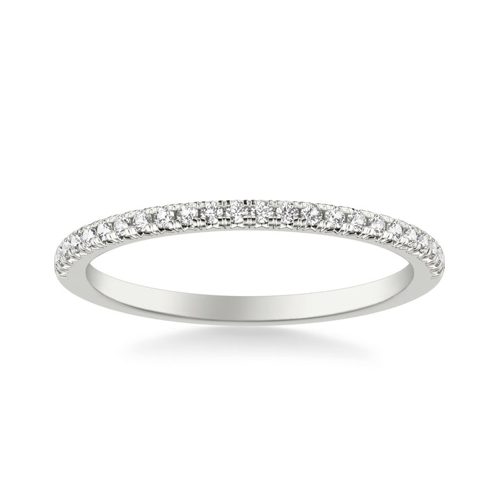 Classic Wedding Band with Round Diamonds