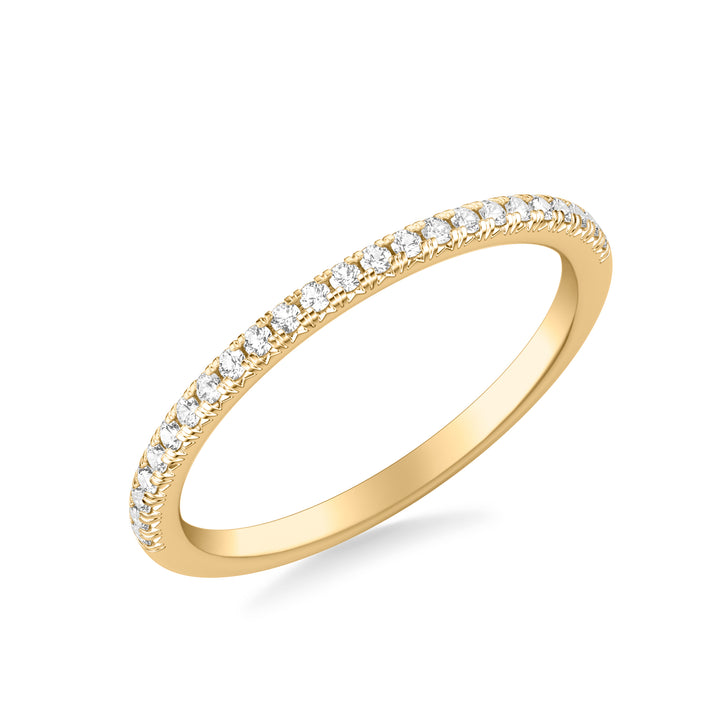 Classic Wedding Band with Round Diamonds