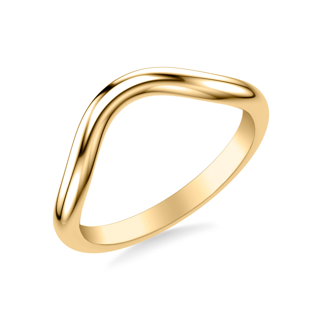 31-12288HVY-L.00 - Goldman - Contemporary Curved Polished Wedding Band