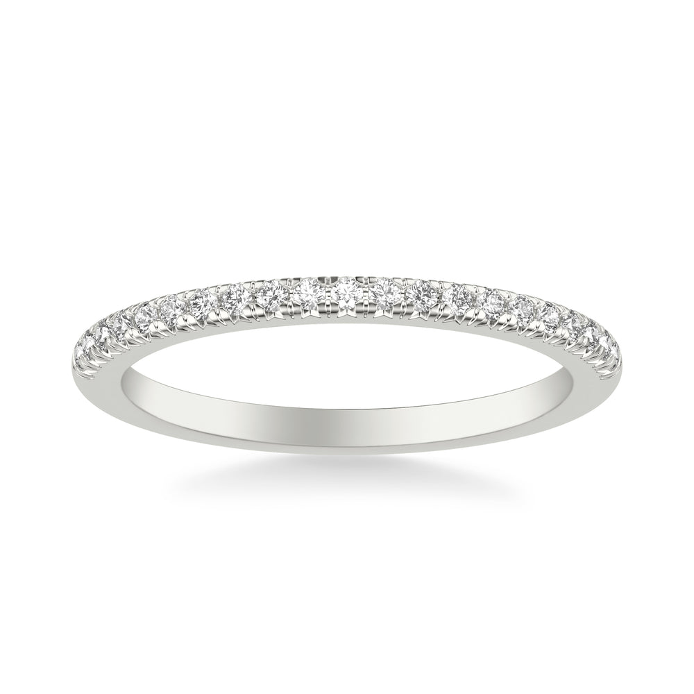 Classic Wedding Band with Round Diamonds