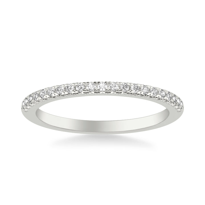Classic Wedding Band with Round Diamonds