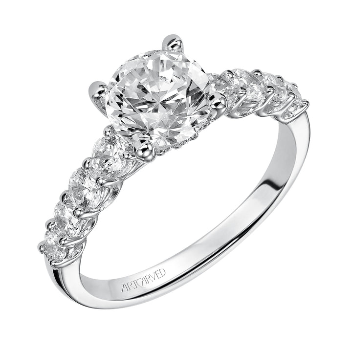 31-V508-E - ARTCARVED - Classic Prong set diamond engagement ring