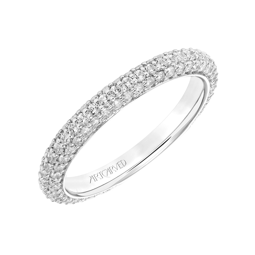 31-V749-L - ARTCARVED - Diamond Pave Wedding Band to Match 31-V749