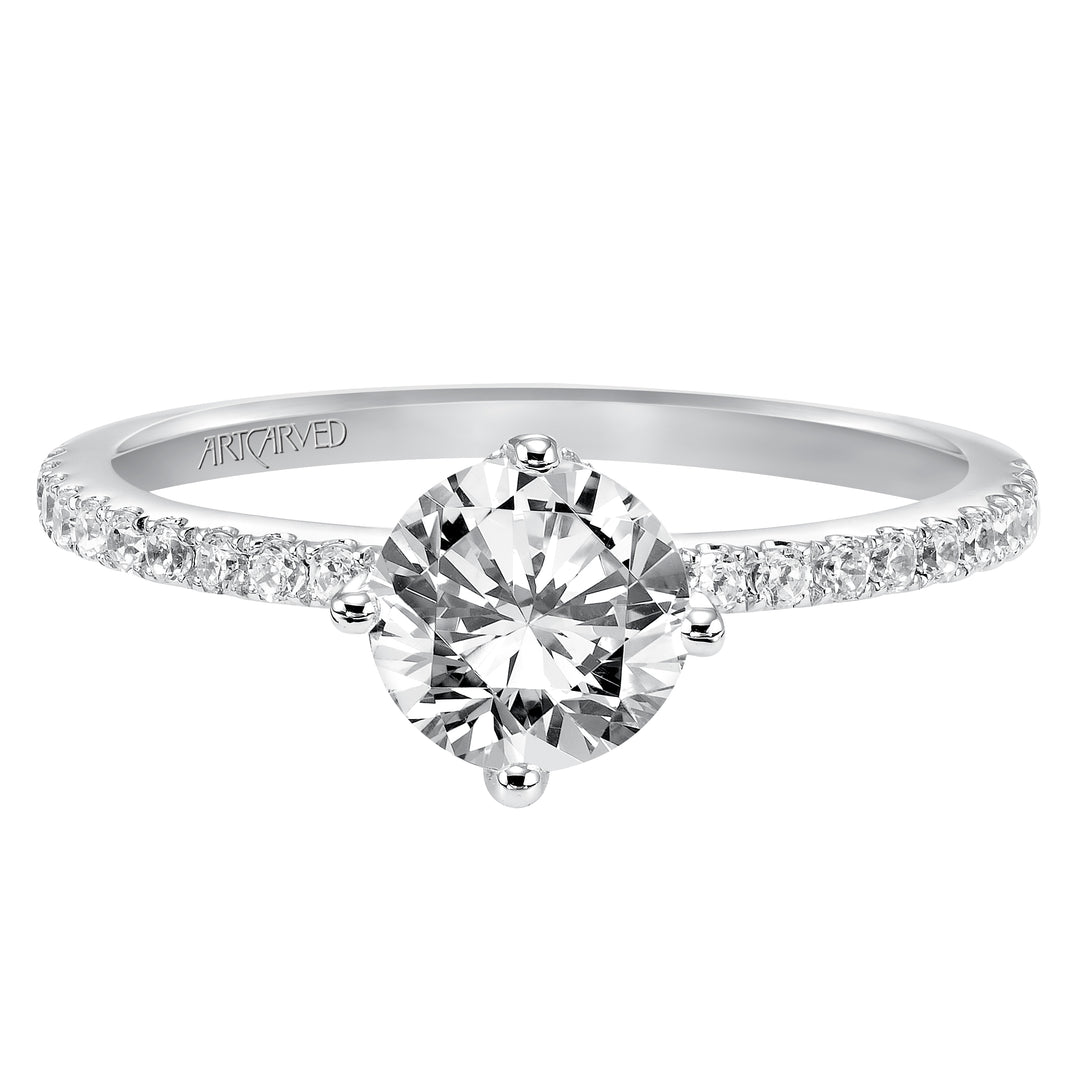 31-V543-E - ARTCARVED - Prong Set Engagement Ring